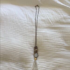 J Crew tassel pendant necklace